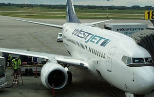 Westjet Flight from Edmonton Alberta to Las Vegas Nevada